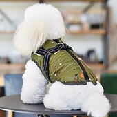billiga Rockar-Hund Katt Kappor Jakke Väst Mode Ledigt Vinter Varm Andningsfunktion Mjuk Bekväm Tjock Ledigt / vardag Hundkläder