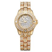 baratos Relógios Quartz-Irmã abelha Feminino Relógios de Quartzo Diamante Cronógrafo Moda Relógio de Pulso IMPERMEÁVEL Decoração Correia de Aço Inoxidável Assista