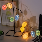 halpa Pääsiäisen valot-pääsiäismuna merkkijono valot led keiju valo 1,5 m 10 leds säröillä munaseppele valo akkukäyttöinen joulu perhejuhla loma koristelu