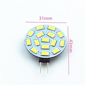 Χαμηλού Κόστους LED Bi-pin Λάμπες-4 τμχ g4 λαμπτήρας led 30 watt ισοδύναμος δίσκος bi-pin led jc side pin 12v-24vdc low volt cri85 300 lumens λευκό/ζεστό/πράσινο/κόκκινο/κίτρινο/μπλε