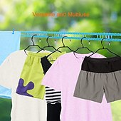 abordables Bacs, paniers à linge-3-10m corde à linge coupe-vent corde à linge de camping corde à linge de voyage durable corde corde à linge portable corde à linge résistante longueur réglable ligne de vêtements antidérapante