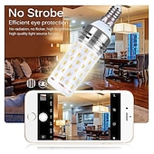 cheap LED Corn Lights-12W E14 E27 Led Candlestick Bulb AC85-265V Silver LED Corn Bulb Two-color Temperature Corn Lamp Equivalent to the Traditional 100 Watt 1400lm  Led Chandelier Bulb