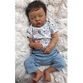 cheap Reborn Doll-Sleeping Reborn Baby Dolls Boy, 19 Inches Realistic Weighted  Baby Dolls Soft Vinly Body, Birthday Gift
