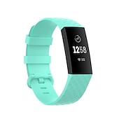 cheap Fitbit Watch Bands-3 Pack Watch Band for Fitbit Charge 4 / Charge 3 / Charge 3 SE Silicone Replacement  Strap Soft Elastic Breathable Sport Band Wristband