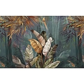 cheap Wallpaper-Mural Wallpaper Wall Sticker Covering Print Peel and Stick Removable Tropical Palm Leaf Canvas Home Décor