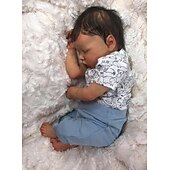 cheap Reborn Doll-Sleeping Reborn Baby Dolls Boy, 19 Inches Realistic Weighted  Baby Dolls Soft Vinly Body, Birthday Gift
