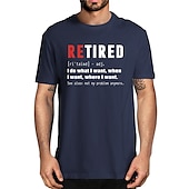 お買い得  メンズグラフィックTシャツ-男性用面白い退職定義Tシャツ - &#039;私はやりたいことをする、もはや私の問題ではない&#039; グラフィックTシャツ