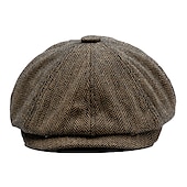cheap Accessories and More-The Great Gatsby Gangster Retro Vintage Roaring 20s 1920s Beret Hat Men&#039;s All Costume Hat Vintage Cosplay Event / Party Festival Hat New Year