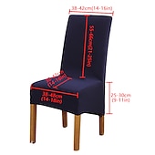 baratos Capa para Cadeira de Jantar-Capas para cadeiras de jantar, capas para cadeiras elásticas, capas protetoras para cadeiras com encosto alto em spandex capas de assento com elástico para sala de jantar, casamento
