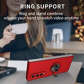 cheap Samsung Cases-Phone Case For Samsung Galaxy Z Fold 6 Z Fold 5 Z Fold 4 Z Fold 3 Z Fold 2 Z Fold Full Body Case Flip Ring Holder Dustproof Solid Colored TPU