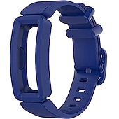 お買い得  Fitbitウォッチバンド-2パック 時計バンド のために Fitbit Ace 2 シリコーン 置換 ストラップ ケース付き ソフト 高通気性 スポーツバンド リストバンド