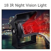 זול מצלמת מראה אחורית לרכב-718D 7 אִינְטשׁ TFT-LCD 600TVL 480 קווי טלוויזיה CCD חוטי 120 מעלות 7 אִינְטשׁ ערכת תצוגה אחורית לרכב עמיד במים / ראיית לילה / התאמת בהירות ל אוטובוס / משאית