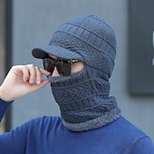 olcso Kalapok-Férfi Balaclava Sapka Melegen tartani Szélbiztos Légáteresztő Báránybunda Sapka Tél Hódeszka mert Síelés Snowbordozás Téli sportok