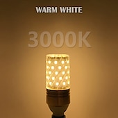 cheap LED Corn Lights-12W E14 E27 Led Candlestick Bulb AC85-265V Silver LED Corn Bulb Two-color Temperature Corn Lamp Equivalent to the Traditional 100 Watt 1400lm  Led Chandelier Bulb