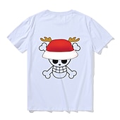 levne Kreslená a filmová postava-One Piece Opice D. Luffy Trička Anime Animák Anime Harajuku Grafika Kawaii Pro Pro páry Pánské Dámské Dospělé Zpátky do školy Horká ražba