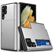 economico Cover Samsung-Custodia per telefono per Samsung Galaxy S24 S23 S22 S21 S20 Plus Ultra Note 20 Ultra 10 Plus S10 S9 Plus S25 Ultra retro con supporto per schede antipolvere antiurto TPU colorata solida