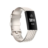 cheap Fitbit Watch Bands-3 Pack Watch Band for Fitbit Charge 4 / Charge 3 / Charge 3 SE Silicone Replacement  Strap Soft Elastic Breathable Sport Band Wristband