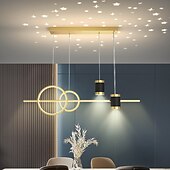 olcso Függőfények-100cm 4 fényerős, szabályozható fürt dizájn led függő könnyűfém művészi stílusú újdonság festett felületek skandináv stílusú étkező hálószoba lámpák 110-240v