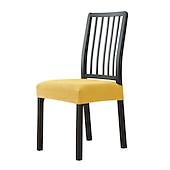 Seat Covers for Dining Room Chairs with Ties Burgundy Stretch Jacquard Chair Covers Removable Washable Kitchen Chair Seat Cushion Slipcovers Protector 34