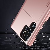 economico Cover Samsung-Custodia per telefono per Samsung Galaxy S24 S23 S22 S21 S20 Plus Ultra Note 20 Ultra 10 Plus S10 S9 Plus S25 Ultra retro con supporto per schede antipolvere antiurto TPU colorata solida