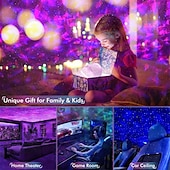 tanie Lampy projektora i projektory laserowe-projektor gwiazda projektor galaxy do sypialni pilot zdalnego sterowania&amp;amp; Głośnik bluetooth z białym szumem 14 kolorów led lampki nocne do kina domowego na świąteczny prezent!