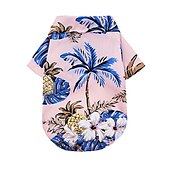 cheap Cooling Vest &amp; Shirt-Dog Hawaiian Shirt 2 Pieces Puppy Clothes for Small Medium Large Dogs Boy Breathable Coconut Tree Dog T-Shirt Pet Apparel Cat Outfit for Chihuahua Yorkie Costume Clothing (Small, 1)