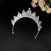 preiswerte Kinderkopfbedeckungen-Kinder Mädchen Aktiv / Süß Party / Innen Einfarbig Haarzubehör Silber / Gold Kindergröße