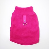 abordables Vêtements &amp; accessoires-Chien Gilet polaire Sweat-shirts Hiver Chaud Doux Mode Confortable Intérieur Vacances Vêtements pour chiens
