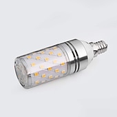 cheap LED Corn Lights-12W E14 E27 Led Candlestick Bulb AC85-265V Silver LED Corn Bulb Two-color Temperature Corn Lamp Equivalent to the Traditional 100 Watt 1400lm  Led Chandelier Bulb