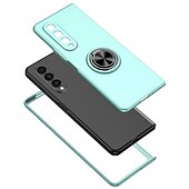 cheap Samsung Cases-Phone Case For Samsung Galaxy Z Fold 6 Z Fold 5 Z Fold 4 Z Fold 3 Z Fold 2 Z Fold Full Body Case Flip Ring Holder Dustproof Solid Colored TPU