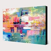 baratos Pinturas Abstratas-pintura a óleo pintada à mão arte da parede moderna bela imagem abstrata decoração da casa decoração tela enrolada sem moldura não esticada