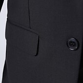 billiga Pojkes formella kostym-4 delar Ringbärarkostym Pojkar Barn Kostym och blazer Kavaj &amp; väst &amp; byxor &amp; skjorta &amp; slips Formellt set Klädesset Fest Speciellt Tillfälle Födelsedag Mode Mild Ensfärgat Svart Dammig blå Elastan