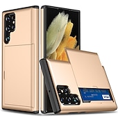 economico Cover Samsung-Custodia per telefono per Samsung Galaxy S24 S23 S22 S21 S20 Plus Ultra Note 20 Ultra 10 Plus S10 S9 Plus S25 Ultra retro con supporto per schede antipolvere antiurto TPU colorata solida