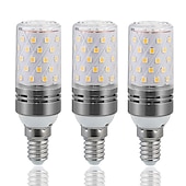cheap LED Corn Lights-12W E14 E27 Led Candlestick Bulb AC85-265V Silver LED Corn Bulb Two-color Temperature Corn Lamp Equivalent to the Traditional 100 Watt 1400lm  Led Chandelier Bulb