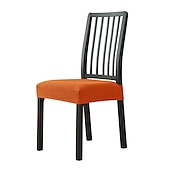 Seat Covers for Dining Room Chairs with Ties Burgundy Stretch Jacquard Chair Covers Removable Washable Kitchen Chair Seat Cushion Slipcovers Protector 48