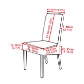 ieftine Husa scaun de sufragerie-huse pentru scaune de sufragerie xl, huse pentru scaune elastice 1 bucată, huse de protecție pentru scaune cu spătar înalt din spandex huse pentru scaun cu bandă elastică pentru sufragerie, nuntă
