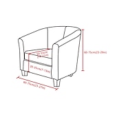 cheap Armchair Cover &amp; Armless Chair Cover-Velvet Club Chair Barrel Chair Slipcover Tub Chair Cover with Seat Cushion Cover Non Slip Furniture Protector Couch Cover with Elastic Bottom for Hotel Bar,Sage Green