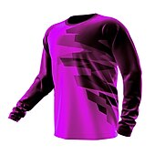 billiga Tröjor för män-Herr Downhilltröja Långärmad Bergscykling Vägcykling Gul Röd Blå Cykel Tröja UV-resistent Andningsfunktion Snabb tork Polyester sporter Geometrisk Kläder