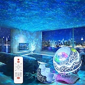 tanie Lampy projektora i projektory laserowe-projektor gwiazda projektor galaxy do sypialni pilot zdalnego sterowania&amp;amp; Głośnik bluetooth z białym szumem 14 kolorów led lampki nocne do kina domowego na świąteczny prezent!