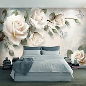 abordables Papiers peints-fonds d&#039;écran cool papier peint fleur papier peint beau papier peint autocollant mural couvrant impression adhésif requis effet 3d fleur fleur toile décor à la maison