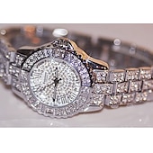 baratos Relógios Quartz-Irmã abelha Feminino Relógios de Quartzo Diamante Cronógrafo Moda Relógio de Pulso IMPERMEÁVEL Decoração Correia de Aço Inoxidável Assista