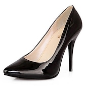 economico Tacchi a Spillo-Per donna Tacchi Stiletto Taglie forti Ufficio Giornaliero Tinta unita Estate Tacco alto Stiletto Appuntite Lavoro Essenziale Classico Vernice Mocassino Nero Giallo Rosa