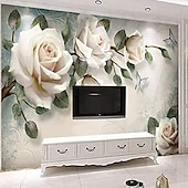abordables Papiers peints-fonds d&#039;écran cool papier peint fleur papier peint beau papier peint autocollant mural couvrant impression adhésif requis effet 3d fleur fleur toile décor à la maison