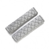 cheap Car Seat Covers-Soft for a More Comfortable Driving Compatible Seat Belt seat belt White  Black  Purple Wistiti Common For  Universal