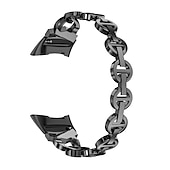 ieftine Curele de ceas Fitbit-Uita-Band pentru Fitbit Charge 5 Oțel inoxidabil Înlocuire Curea Bling Diamond Bratara de bijuterii Brăţară