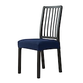 Seat Covers for Dining Room Chairs with Ties Burgundy Stretch Jacquard Chair Covers Removable Washable Kitchen Chair Seat Cushion Slipcovers Protector 46