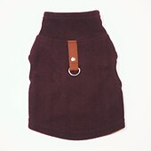abordables Vêtements &amp; accessoires-Chien Gilet polaire Sweat-shirts Hiver Chaud Doux Mode Confortable Intérieur Vacances Vêtements pour chiens