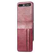 Χαμηλού Κόστους Samsung Θήκη-τηλέφωνο tok Για Samsung Galaxy Z Flip 6 Z Flip 5 Z Flip 4 Z Flip 3 Z Flip 2 Z Flip Πλήρης Θήκη Προστασία από τη σκόνη Ανθεκτική σε πτώσεις Μονόχρωμο PU δέρμα