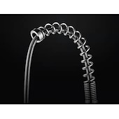 economico Rubinetti per lavello-Rubinetto da cucina, doccetta estraibile montata sul ponte in ottone cromato Rubinetti da cucina contemporanei con interruttore caldo e freddo