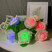 halpa USB-käyttöinen-ruusu kukka lehti keiju merkkijono valot 3m-20leds 1,5m-10leds häät puutarhajuhla loma ystävänpäivä valot koriste akku tai usb-virralla